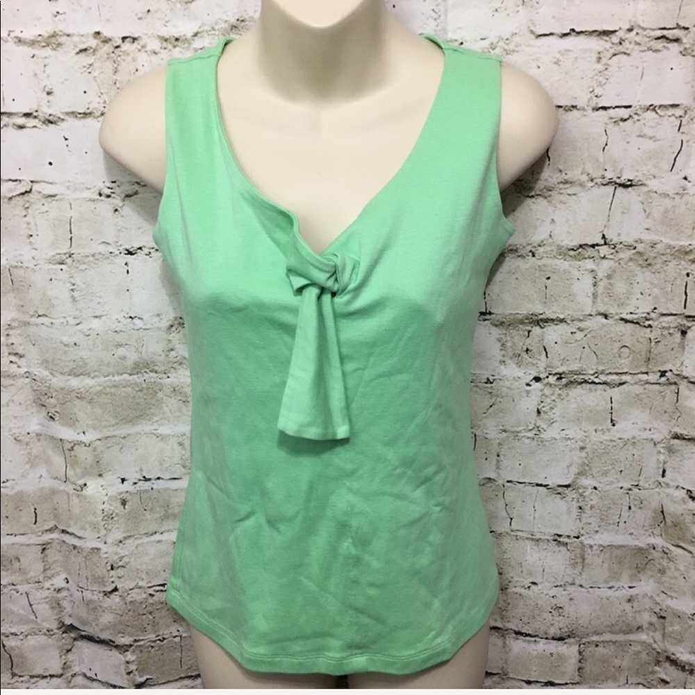 Brooks Brothers 346 Green Knotted Tank Top